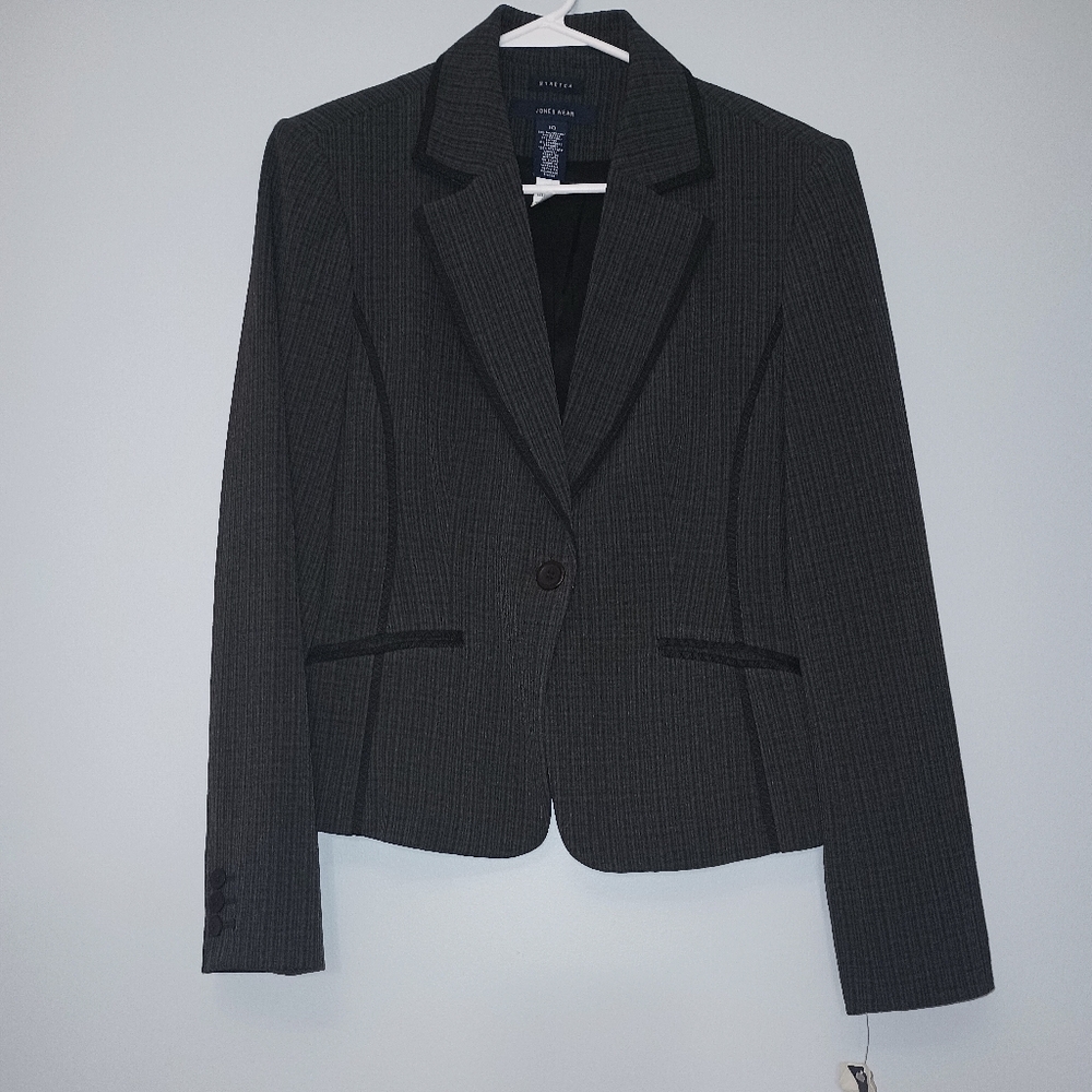 Jones Wear Heather Gray‎ Blazer 10